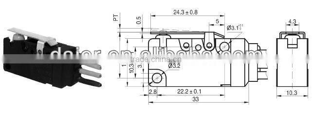 micro switch ip67 WS2-W