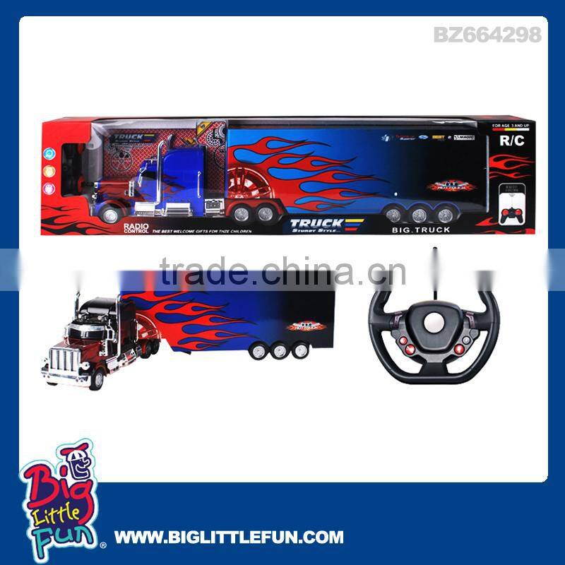 4 channels remote control toy truck,trailer truck toy