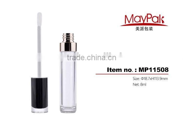 UV collar lipgloss tube with sponge head