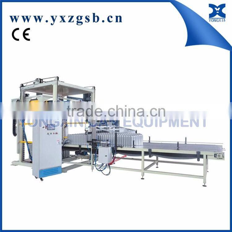 Automatic palletizer Machine/stacker for Empty Tin Can container