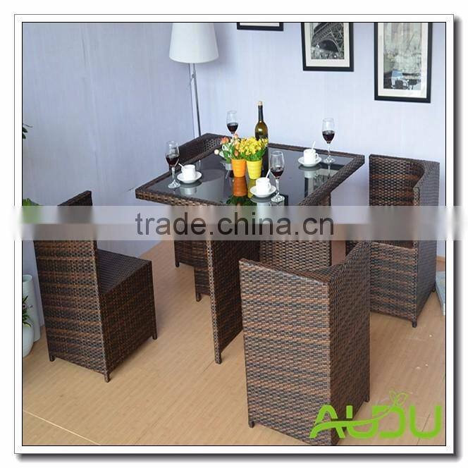 Audu Waterproof Dining Set Brown Mainstays Furniture