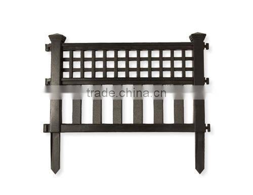 factory price golden plastic split rail fence