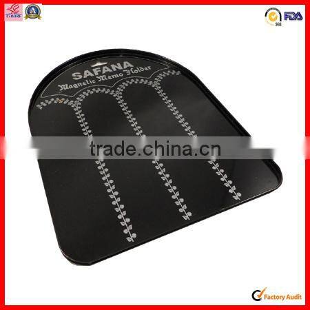 FDA embossed round metal tin tray