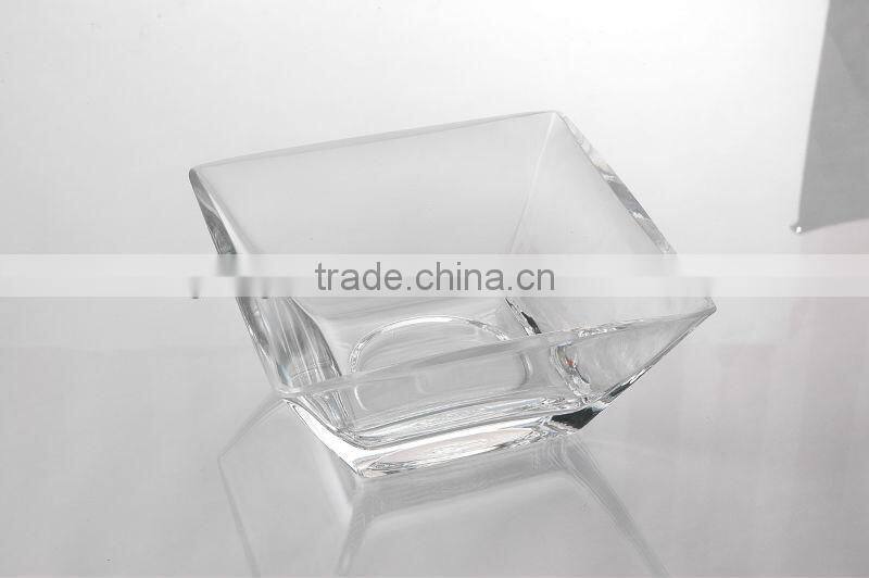 clear glass vases,tapered square glass vase,transparent glass vase