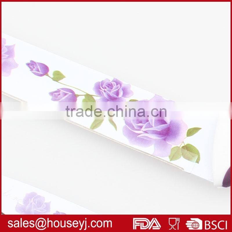 2 pcs printing non stick color kitchen knife set with gift box packing