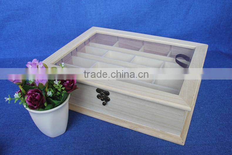 square wood gift boxes with internal holes