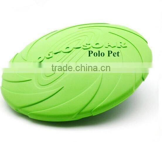 CY185 Eco-friendly Natural rubber pet dog toy frisbee dog training pet product