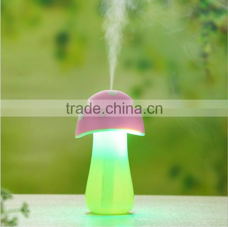 Factory Mushroom Light Lamp Humidifier, House/Office Table Mini Air Humidifier