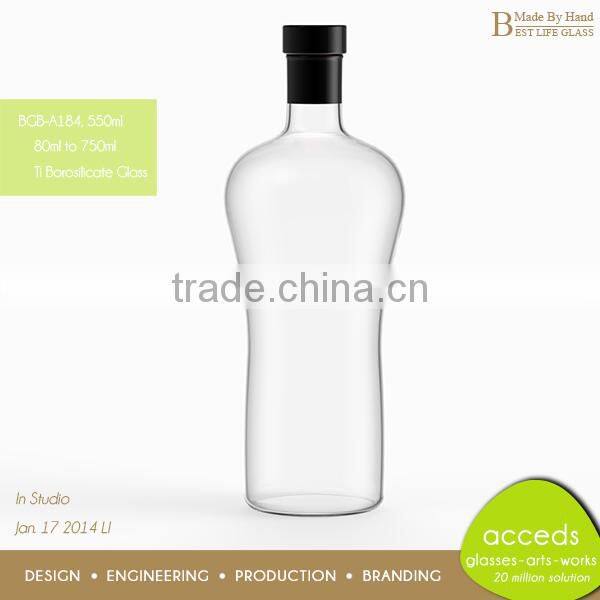 Pyrex Glass OEM/ODM Custom Empty Glass Beer & Wine Bottles