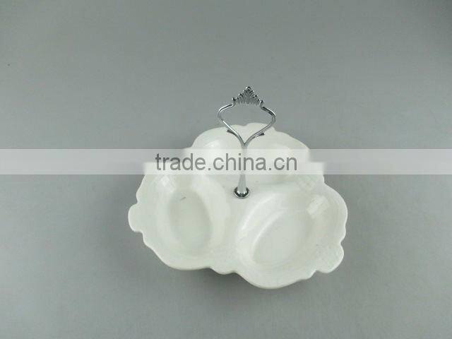 Stocked white beautiful display stand for fruitcandydaily use