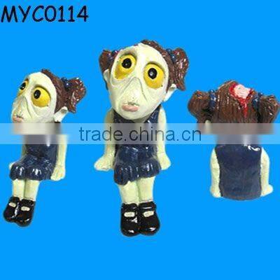 Resin crafts sitting zombie