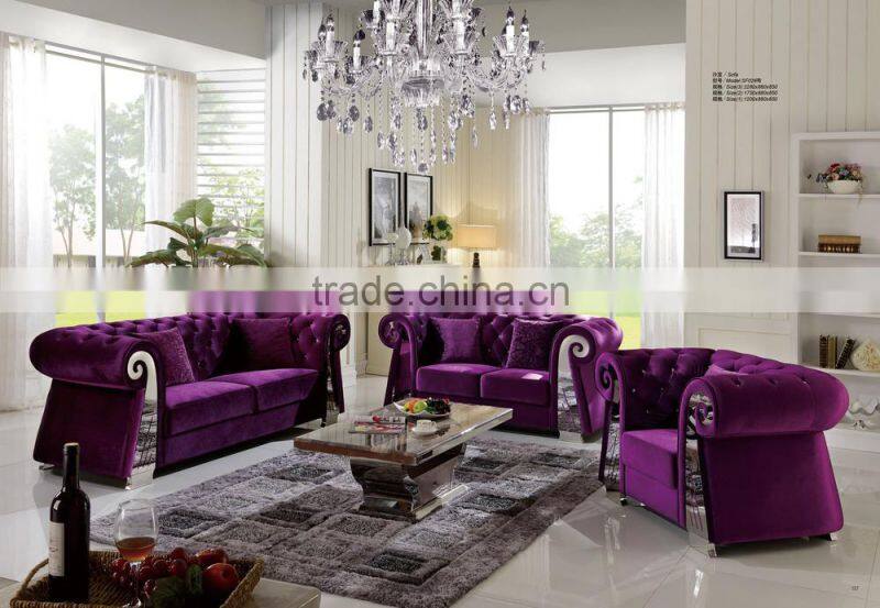 1+1+2+3 royal chesterfield red import real leather sofa SF026