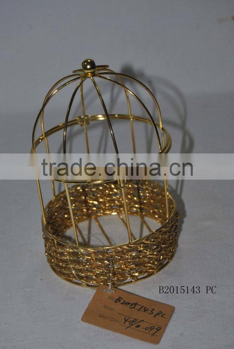 chrome & paper birdcage