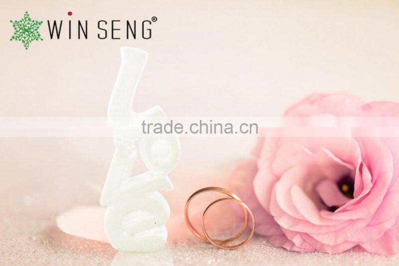 High Quality White Porcelain wedding love ring holder
