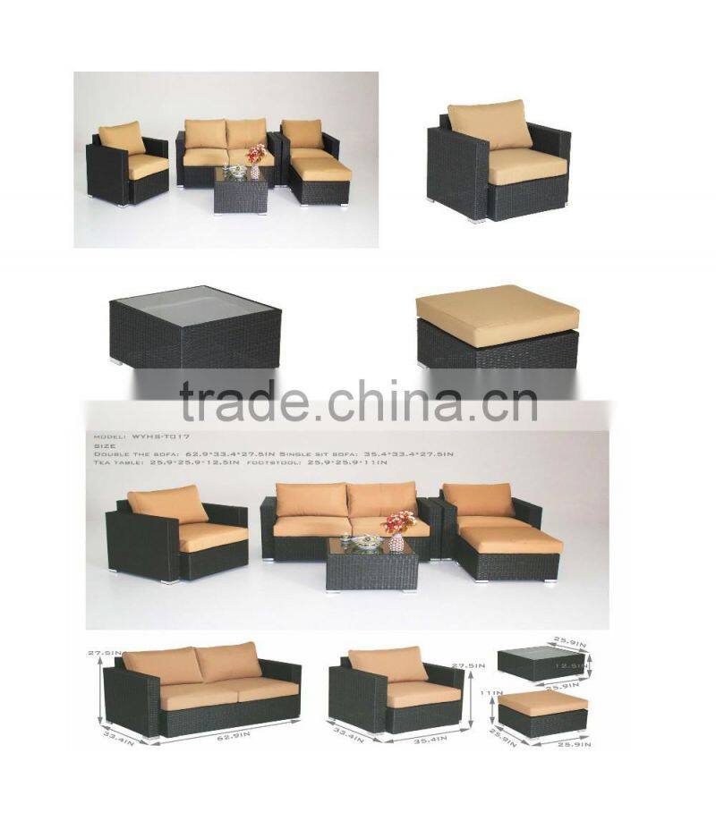 outdoor rattan wicker garden sofa set