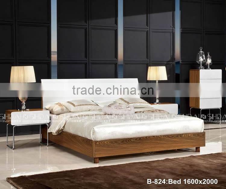 modern teen bedroom furniture / indian furniture bedroom beds / bedroom furniture simple double bed B-824
