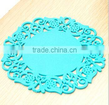 wholesale Korea lace creative home fashion hollow silicone coasters