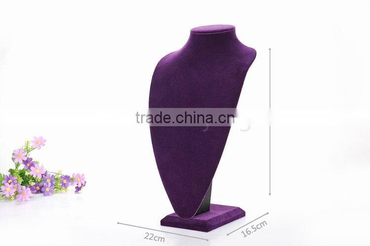 pruple velvet necklace jewelry display for sale