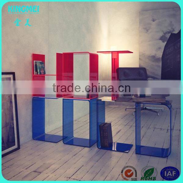 Custom Best quality clear acrylic plexiglass bookshelf