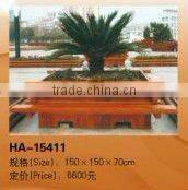 Solid wood park & street beautiful flower planter box (HA-15507)