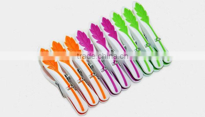 Best selling high quality decorated peg clothes drying TPR grip plastic clip