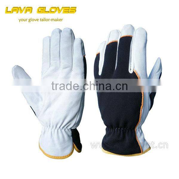 cow Split leather Roping Gloves/Outdoor Gloves for Fast Roping