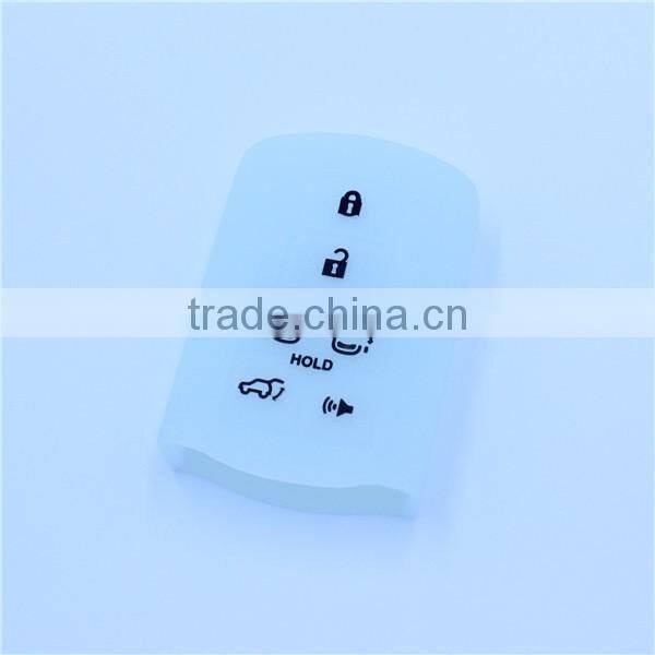 7 buttons silicone car key case, key jackets for toyota