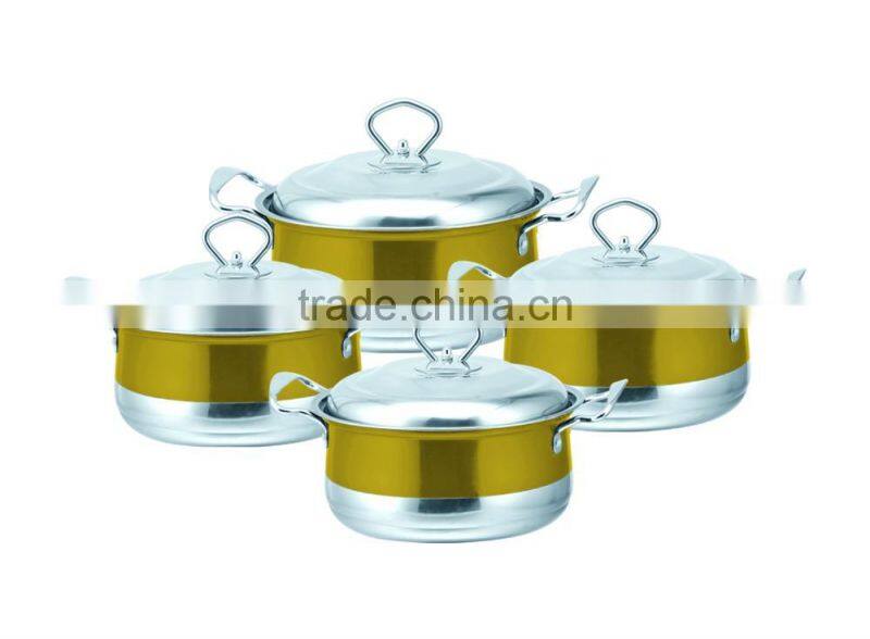 JSD Stainless Steel Cookware Set/Colorful Stock Pot