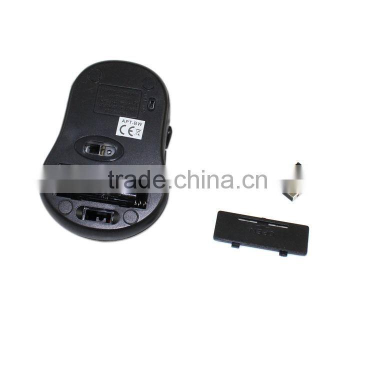OEM logo 2.4G promotional optical wireless mouse with nano receiver