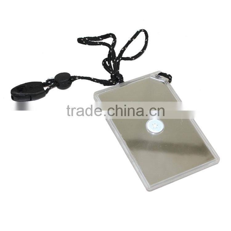 Highhot emergency signal mirror,ultimate survival star flash signal mirror