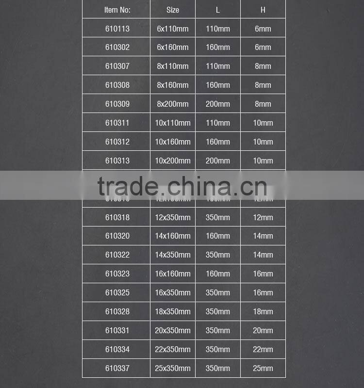 Professional YG8 Steel Round Shank Electrical Hammer Drill Bits