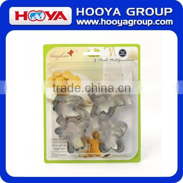 12 Pcs Stainless Steel Cookie Fruit Cutter Star Flower Heart and Round Shape Biscuit Baking Mould