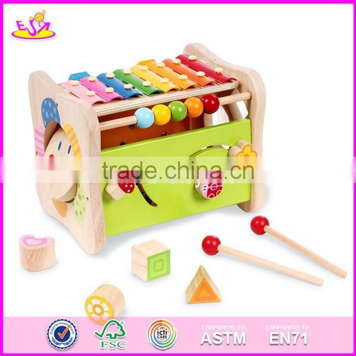 2017 New design educational beats toy wooden toddlers music toys W07A119