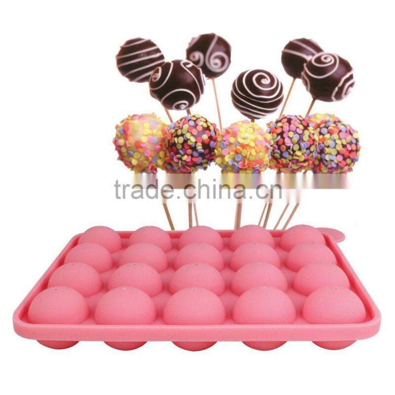 Silicone Cake Pops Mould Maker Lollipop Sticks Pop Mold Cooking