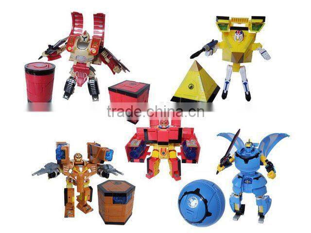 Plastic transformable robort toy for kids QS120812023