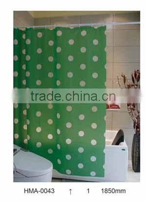 Various color shower curtain