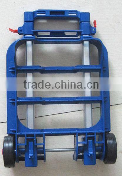 light weight foldable aluminium plastic hand trolley