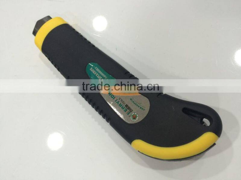 BERRYLION heavy duty knife with three blades with rubber coated