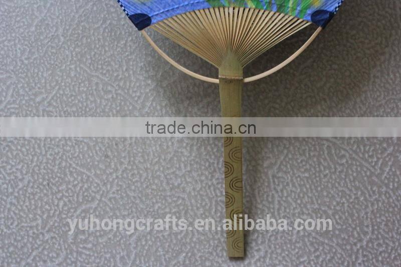 2014 Hot Custom Logo Promotion Branded Paper fan