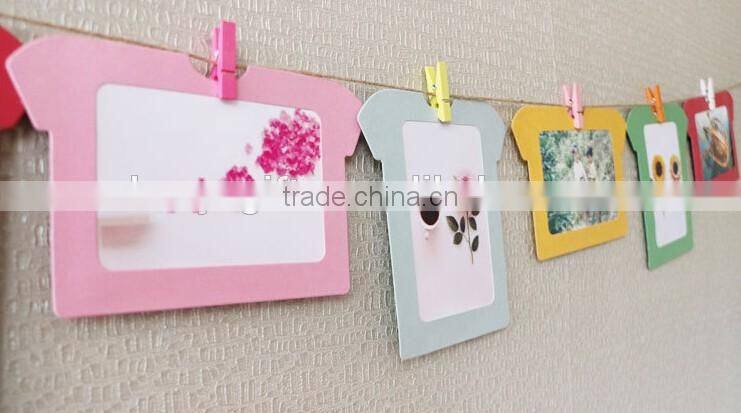 5Inches DIY Unique Valentine's Lover Hanging Paper Photo Frame Set Party Decoration Best Birthday Gift For Girlfriend