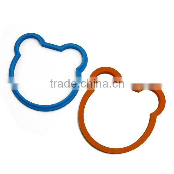 Novelty cat head silicone fried egg molds