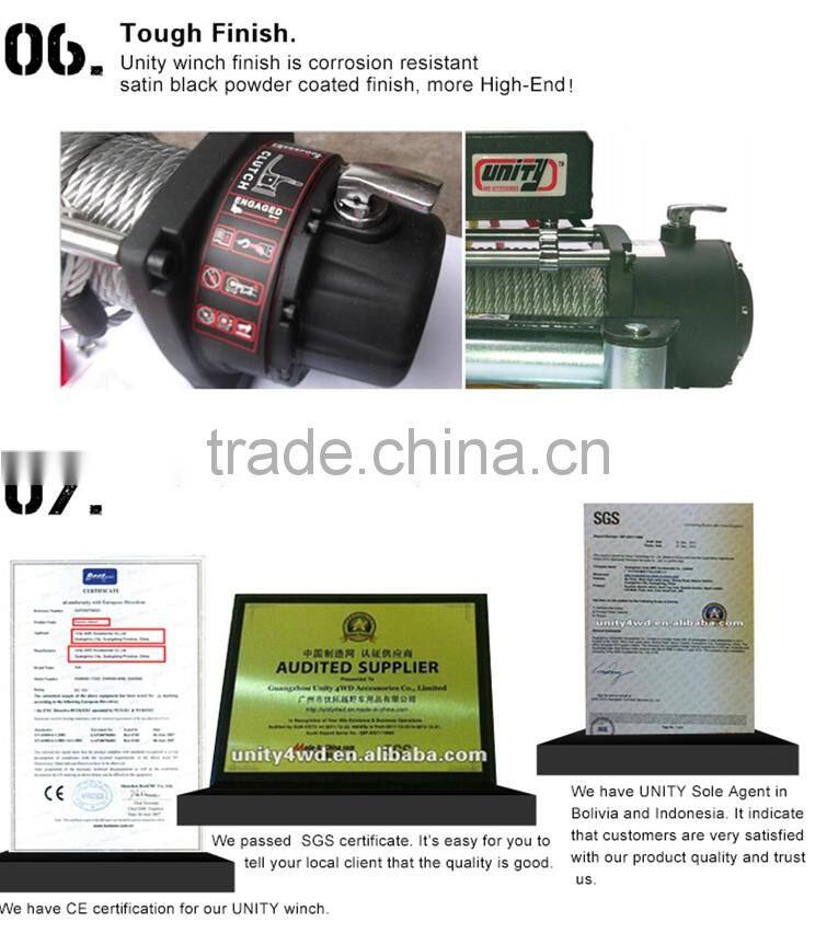 Alibaba China 4x4 Wholesaler Popular Waterproof Wireless control Electric Winch 4x4 accessory