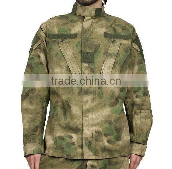 ACU army camouflage military twill/ ripstop uniform,Military uniform ripstop manufactory