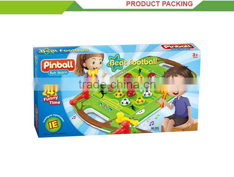 New product play game electrical hammer toy football stadium