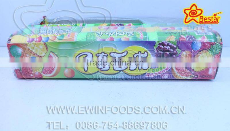 Multi Fruit Bottle Packing Soft Chewing Candy