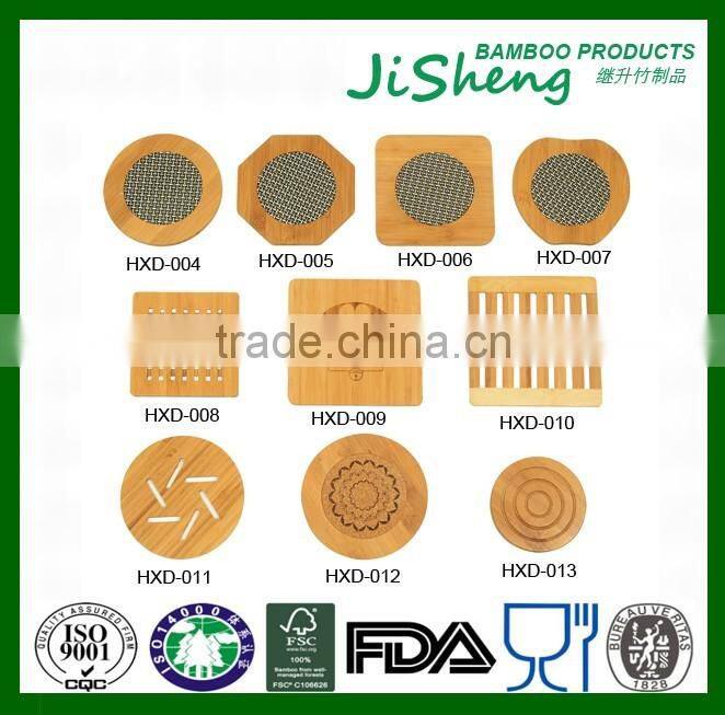 Eco-friendly feature bamboo mat, bamboo table mat, bamboo coaster