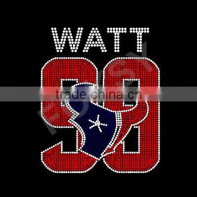 Most popular garment houston texan rhinestone transfer