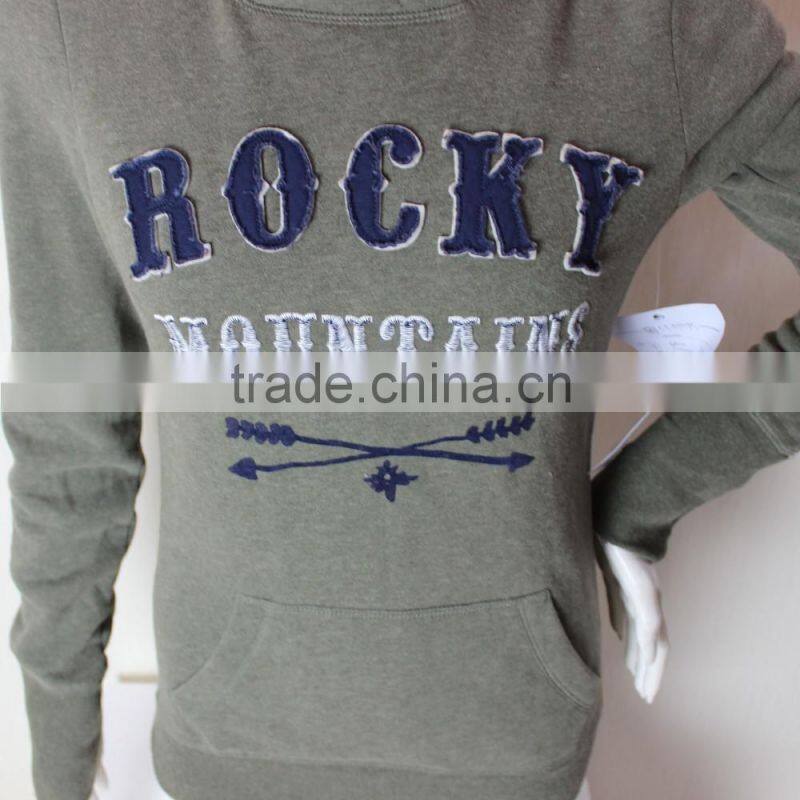Lady Fashion Printing and Embroidery Hoody