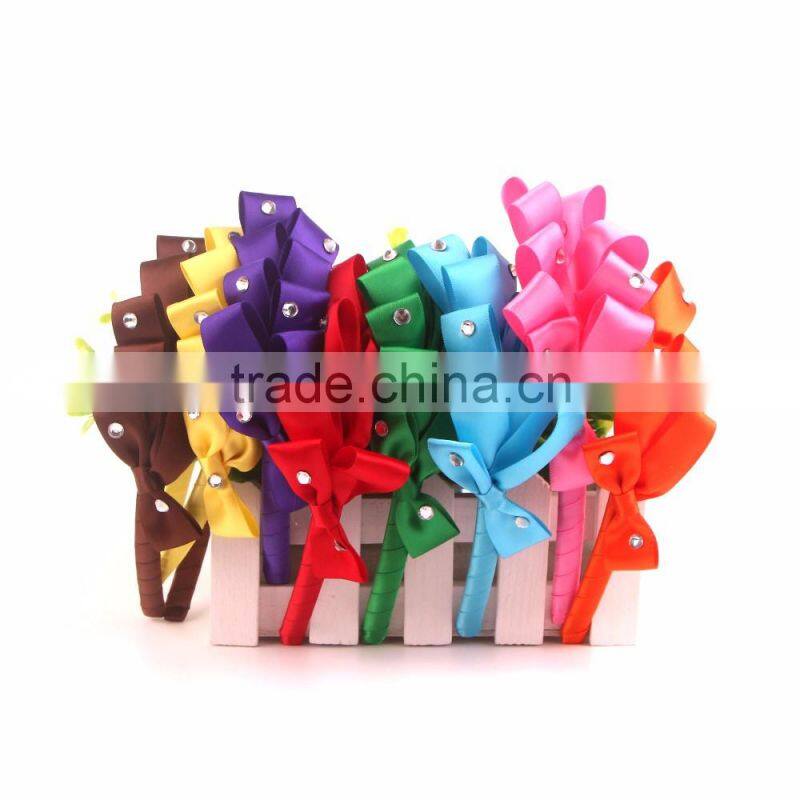 ribbon gift bow/gold pre-tied satin ribbon bow