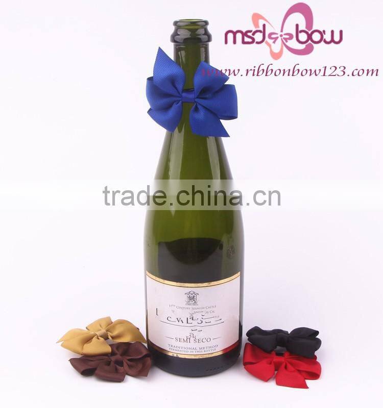 wholesale wine bottle neck decorative bows for gift packing